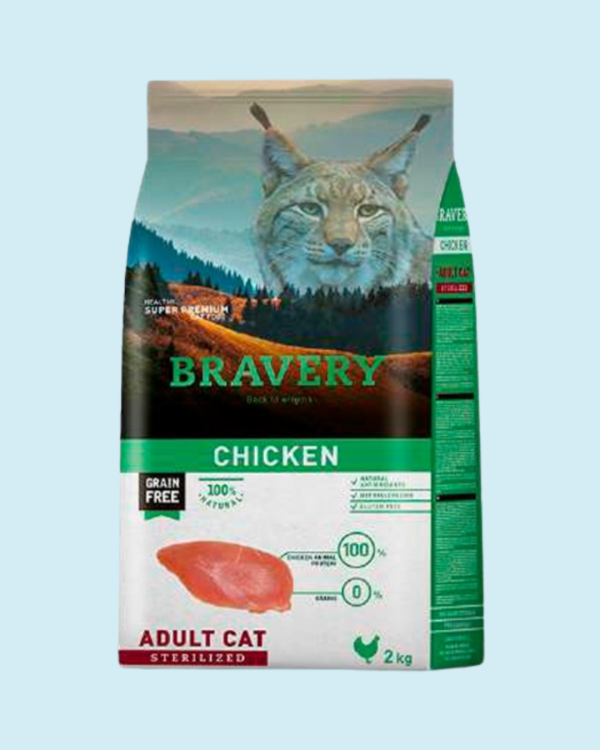 BRAVERY CHICKEN STERILIZED ADULT CAT 2K