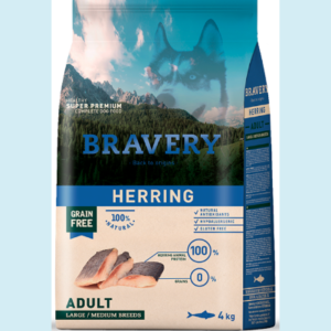 BRAVERY HERRING ADULT LARGE_MEDIUM BREEDS 4KG