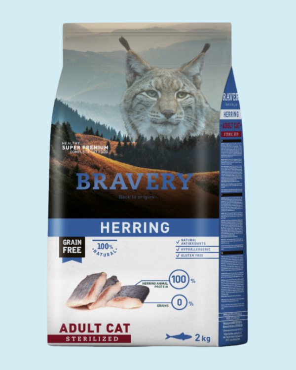 BRAVERY HERRING STERILIZED ADULT CAT 2K