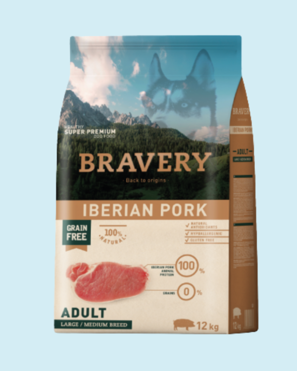 BRAVERY IBERIAN PORK LARGE/MEDIUM BREED 12KG
