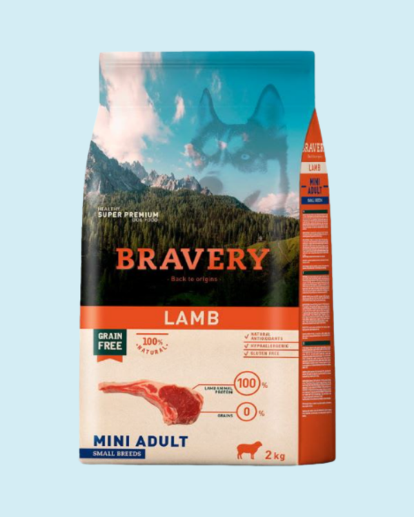 BRAVERY LAMB MINI ADULT SMALL BREEDS 2KG
