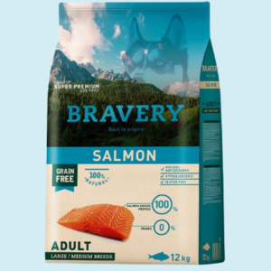 BRAVERY SALMON ADULT LARGE/MEDIUM BREED 12KG