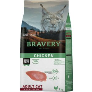 BRAVERY CHICKEN STERILIZED ADULT CAT 7 Kg