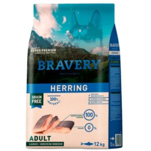 BRAVERY HERRING ADULT LARGE/MEDIUM BREED 12 Kg