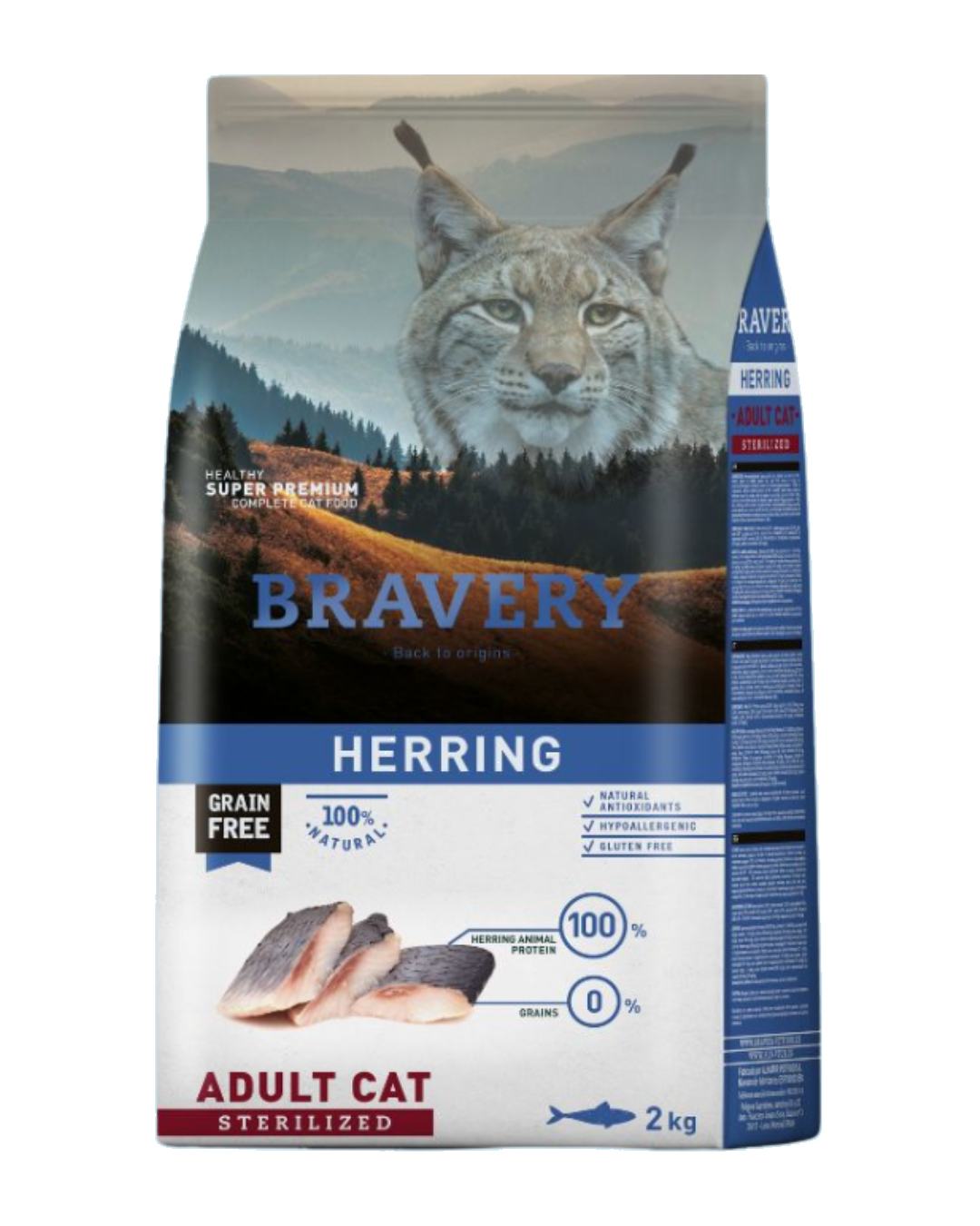 BRAVERY HERRING STERILIZED ADULT CAT 2K