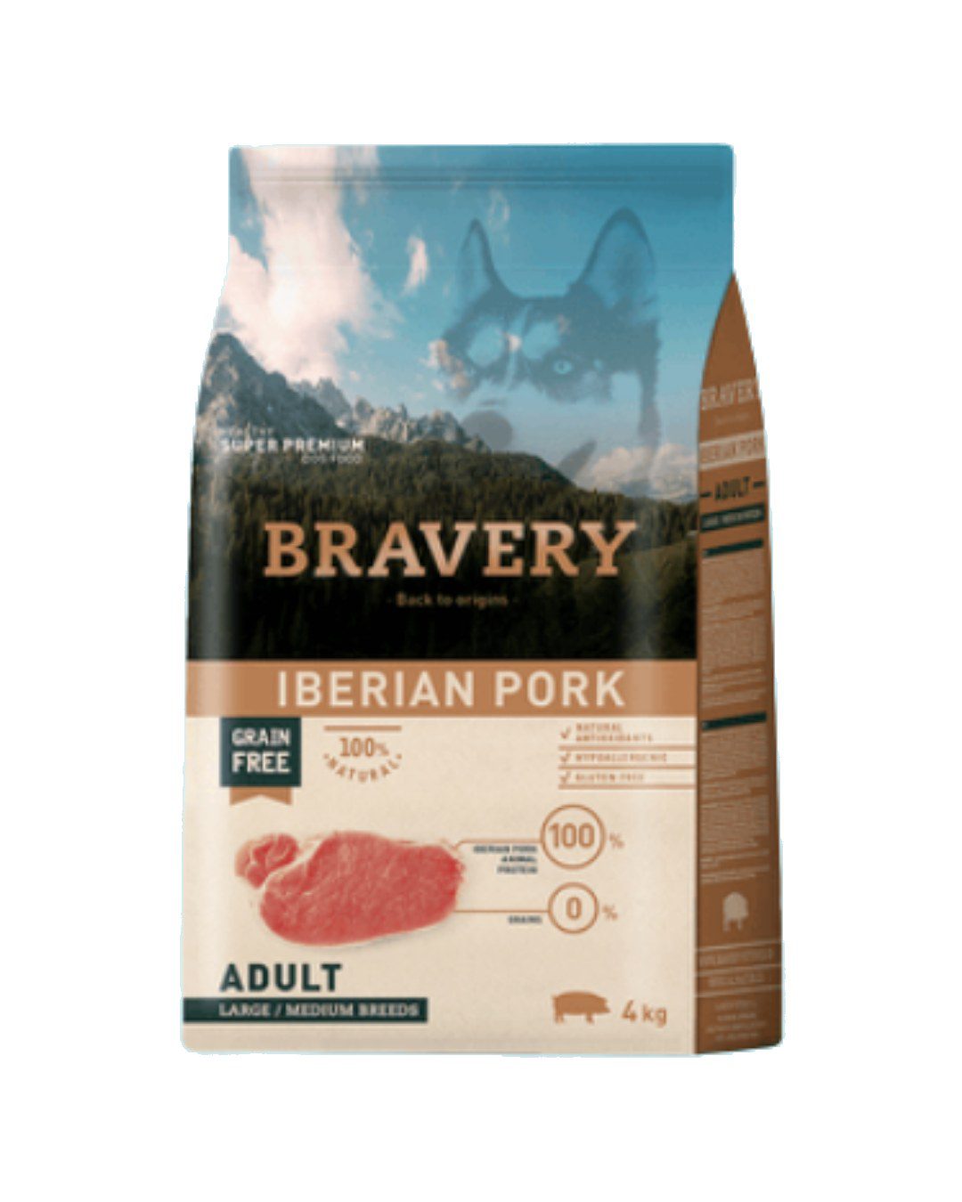 BRAVERY IBERIAN PORK LARGE_MEDIUM BREEDS 4 Kg