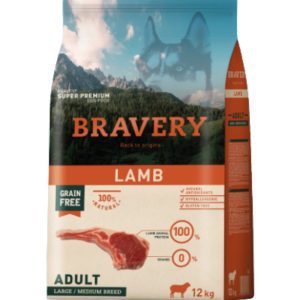 BRAVERY LAMB ADULT LARGE/MEDIUM BREED 12 Kg