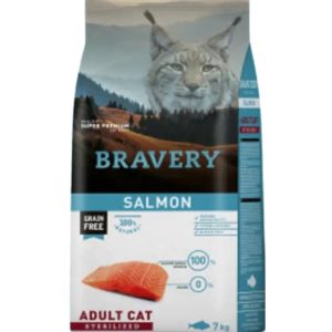 BRAVERY SALMON STERILIZED ADULT CAT 7 Kg