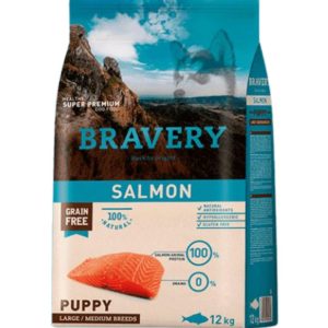 BRAVERY SALMON PUPPY LARGE/MEDIUM BREEDS 12 Kg