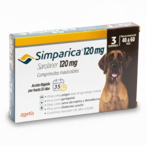 Simparica 120 mg – Antiparasitario para perros grandes (40 a 60 kg)