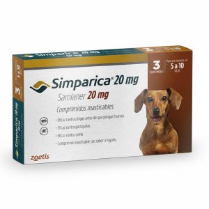 Simparica 20 mg – Antiparasitario para perros pequeños (5 a 10 kg)