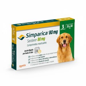 Simparica 80 mg – Antiparasitario para perros medianos (20 a 40 kg)